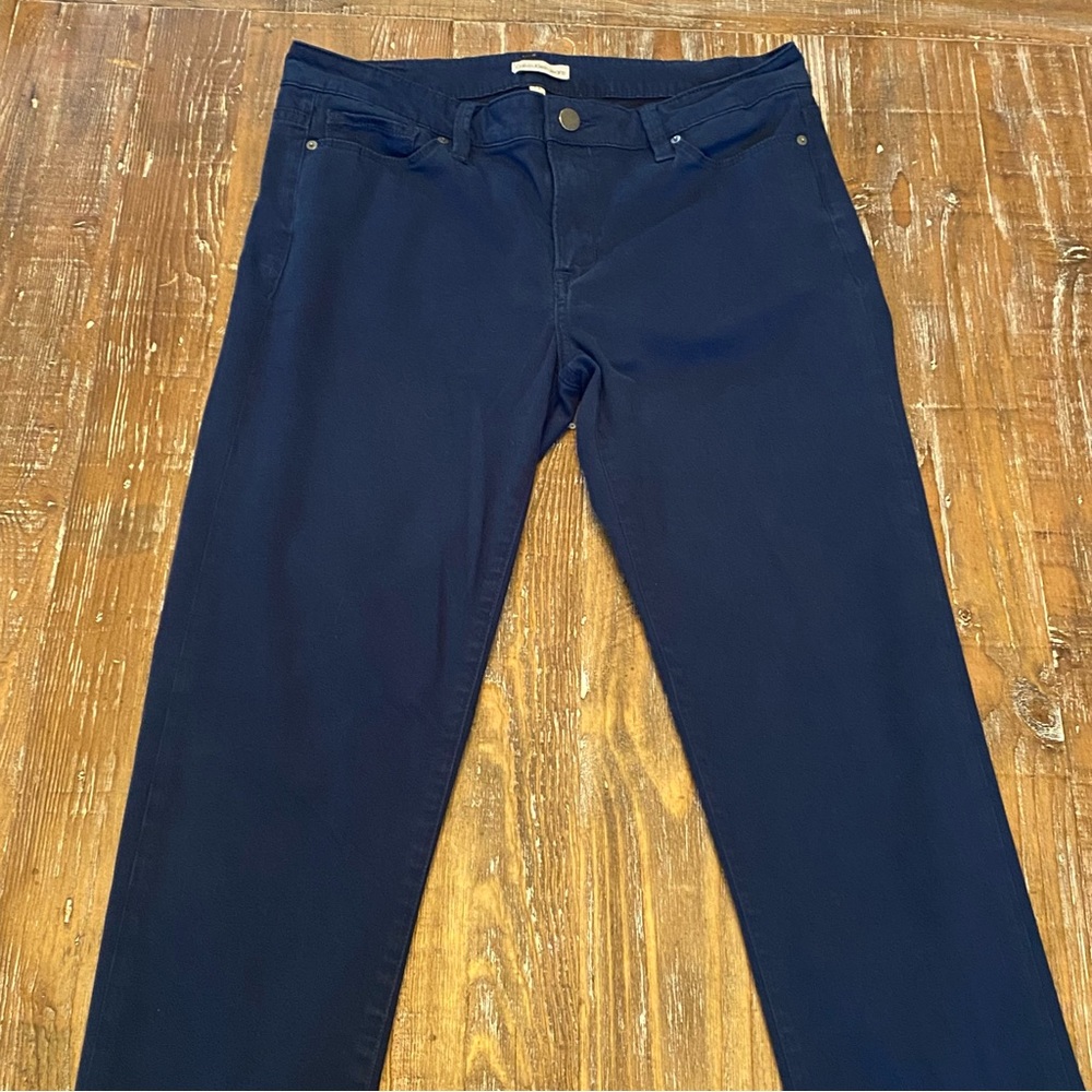 Calvin Klein Women's Blue Cotton Blend Pants Size 29 x 32 Cotton Blend